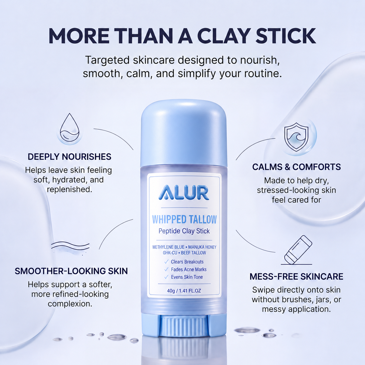 ALUR® Whipped Tallow Clay Stick
