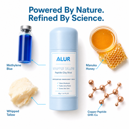 ALUR Whipped Tallow Peptide Clay Stick - Ingredient Callout