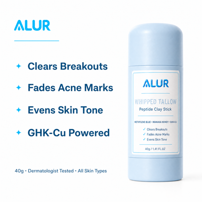 ALUR Whipped Tallow Peptide Clay Stick - Benefit Graphic